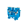 MTU-FO2.5BL. Клемма винтовая четырехпроводная, 2.5 мм², синяя