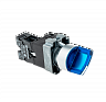 MTB2-BK3663. Переключатель с подсветкой, с фиксацией, 220V AC/DC, синий, 3 положения, 1NO