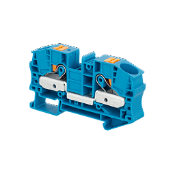 MTP-16BL. Клемма push-in проходная,16 мм², синяя
