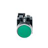 MTB2-BAZ113. Кнопка плоская зеленая, 1NO, металл