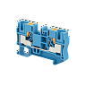 MTP-10BL. Клемма push-in проходная, 10 мм², синяя