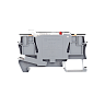 MTP-4F220. Клемма push-in с держателем предохранителя, 4 мм², индикация 220В