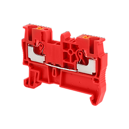 MTP-2.5RD. Клемма push-in проходная, 2.5 мм², красная