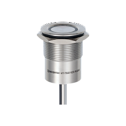 MT-TS2210ZBRG. Кнопка сенсорная с подсветкой (красная/зеленая), Ø22 мм, NO, с фиксацией, NPN, 24В DC, IP68