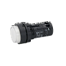 MTB7-EW31616. Кнопка белая выступающая с подсветкой, 1NO, 220V AC, IP54, пластик