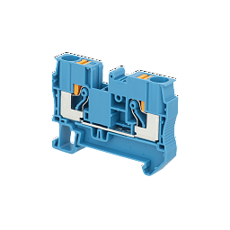 MTP-6BL. Клемма push-in проходная, 6 мм², синяя