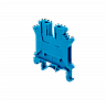 MTU-2.5BL. Клемма винтовая проходная, 2.5 мм², синяя