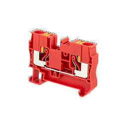 MTP-6RD. Клемма push-in проходная, 6 мм², красная