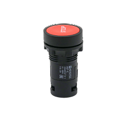 MTB7-EA41622. Кнопка плоская красная, маркировка "STOP", 1NC, IP54, пластик