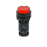 MTB7-EW34621. Кнопка красная выступающая с подсветкой, 1NС, 24V AC/DC, IP54, пластик