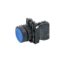 MTB5-AA61. Кнопка плоская синяя, 1NO, IP65, пластик