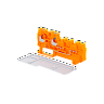 MTP-PIO. Заглушка для клемм push-in IO, серая, (уп. 15 шт.)