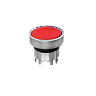 MTB4-BA4C. Головка кнопки, плоская, красная, IP65, металл