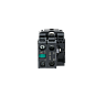 MTB5-AK25713. Переключатель  на 2 положения с фиксацией и подсветкой,  желтый, 1NO, 220V AC/DC, IP65, пластик