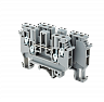 MTU-FO4. Клемма винтовая четырехпроводная,  4 мм², серая