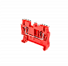 MTS-2.5RD. Клемма пружинная проходная, 2.5 мм², красная