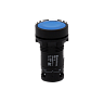 MTB7-EH65. Кнопка плоская синяя с фиксацией, 1NO+1NC, IP54, пластик