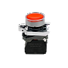 MTB4-BW34721. Кнопка красная с подсветкой, 1NС, 24V AC/DC, IP65, металл