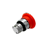 MTB4-BS54C. Головка кнопки, грибовидная аварийной остановки, возврат поворотом, красная, 40 мм, IP65, металл