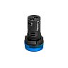 MT22-SA36. Сигнальная LED лампа, синий, 220V AC/DC IP65