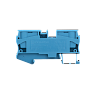 MTS-16BL. Клемма пружинная проходная, 16 мм², синяя