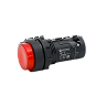 MTB7-EW34626. Кнопка красная выступающая с подсветкой, 1NС, 220V AC, IP54, пластик